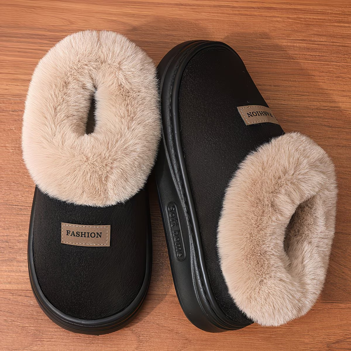 Women's Cozy Fleece Slippers with Plush Lining