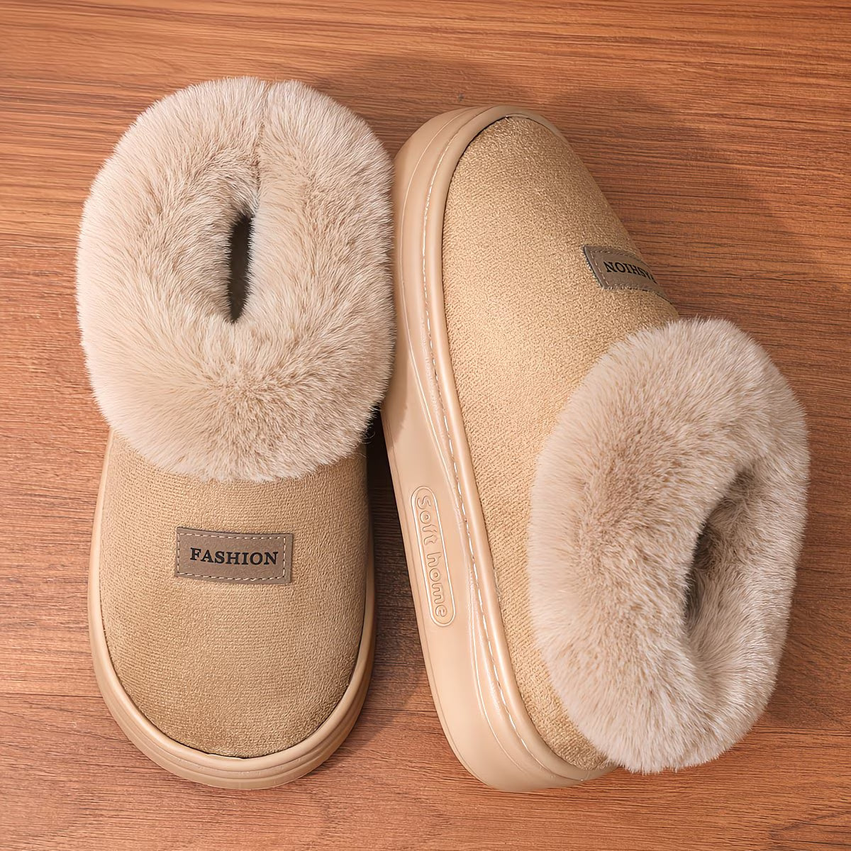 Women's Cozy Fleece Slippers with Plush Lining
